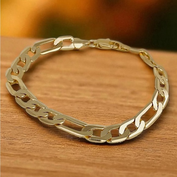 💗💗💗18 k‎ italian Gold filled Chain Bracelet for Men & Women- Necklace available. - Picture 4 of 7